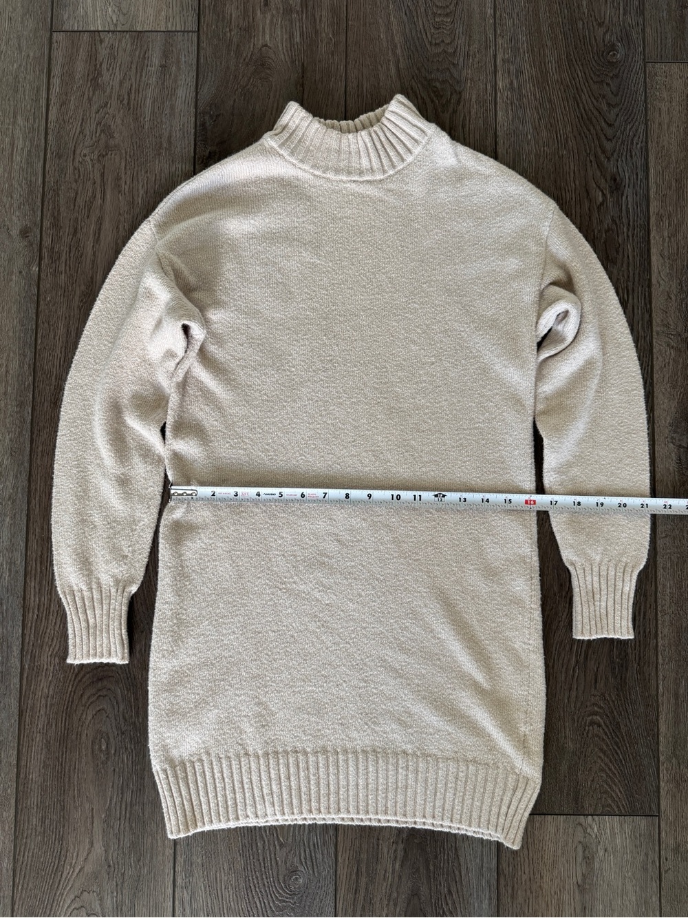 BP. Easy Crew Sweater Dress, Beige Oatmeal Heather - Picture 6 of 11